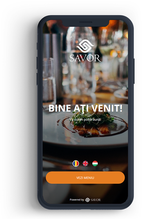 Demo pentru meniul digital SAVOR
